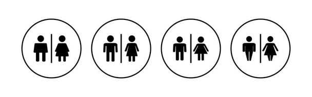 Набір іконок туалету. вектор значка вбиральні. знак ванної кімнати. туалет, туалет
 - Вектор, зображення
