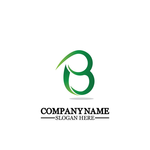 Lettre abstraite b vecteur de logo. Modèle de conception d'icône de logo B. - Vecteur, image
