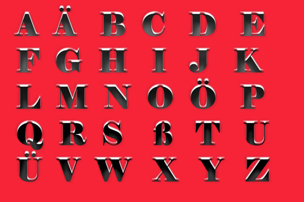 Germany alphabet set  - Photo, Image