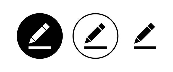Edit icons set. Pencil icon. sign up Icon vector - Vector, Image