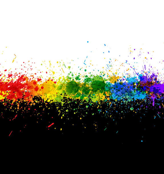 Pintura colorida salpicos. Fundo vetorial gradiente
 - Vetor, Imagem