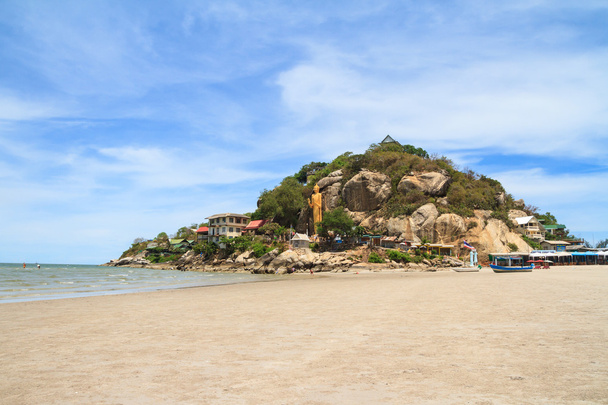 Hua hin Tayland beach ve khaotakeab tepesi - Fotoğraf, Görsel
