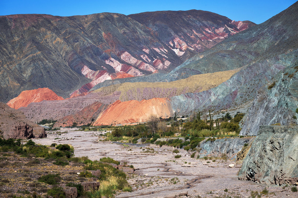 Quebrada de humahuaca, Noord-Argentinië - Foto, afbeelding