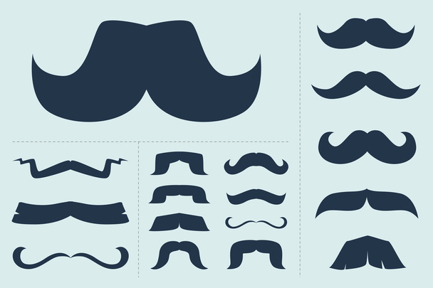 Collection de moustache
 - Vecteur, image