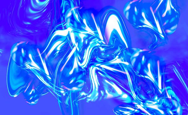 Banner azul abstracto Diseño de fondo - Foto, Imagen