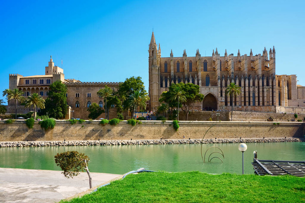                                        Palma de Mallorca Santa Maria katedrálisa, La Seu, Spanyolország - Fotó, kép