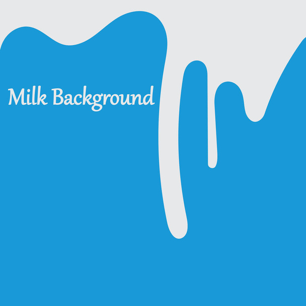 Latte bianco liquido gocciolante sfondo blu Illustrazioni & vettori - Vettoriali, immagini