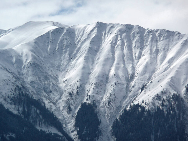 Téli hegyi panoráma Seefeld, Tirol, Ausztria - Fotó, kép