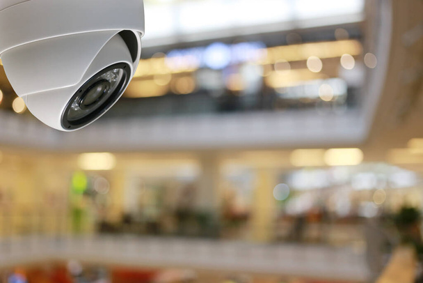 Strumento CCTV nel centro commerciale Attrezzature per sistemi di sicurezza e hanno spazio copia per la progettazione. - Foto, immagini
