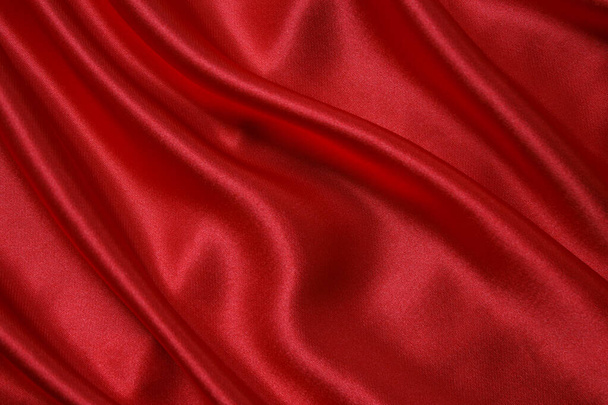 Vagues en tissu rouge texture de fond. - Photo, image