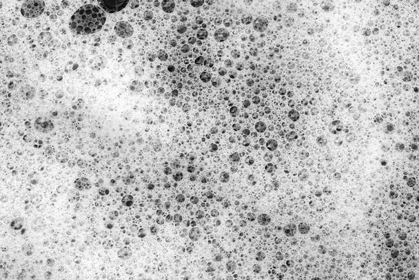 burbuja y jabones sobre fondo negro, fondo de burbuja - Foto, imagen