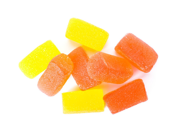 смачні желе-цукерки на білому тлі
 - Фото, зображення