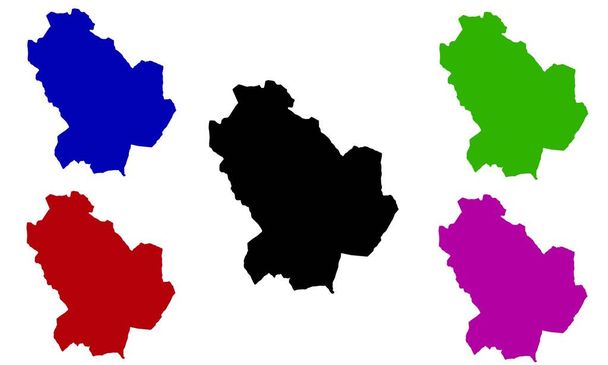 BASILCATA silhouette mappa su sfondo bianco - Vettoriali, immagini