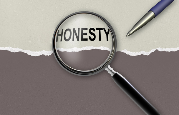 palavra honestidade
 - Foto, Imagem