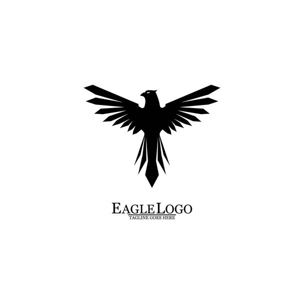 Águila icono logotipo diseño vector plantilla - Vector, imagen