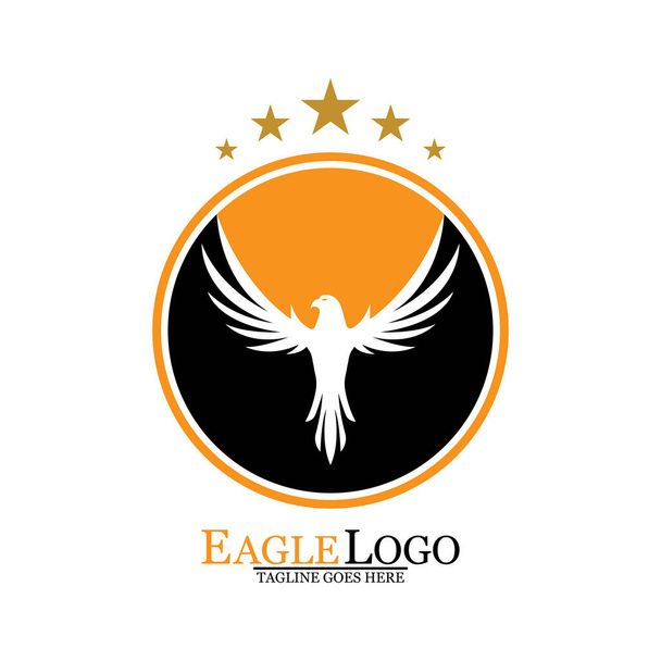 Falcon Eagle σύμβολο διάνυσμα πρότυπο πουλί - Διάνυσμα, εικόνα