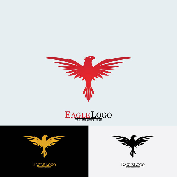 Falcon Eagle Bird Logo Template Vector Icon - Vector, Image