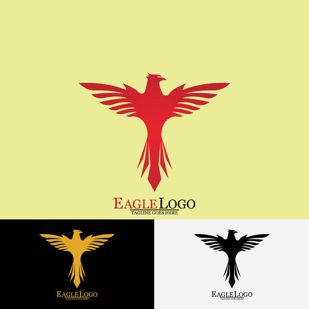 Falcon Eagle Bird Logo Template Vector Icon - Vector, Image