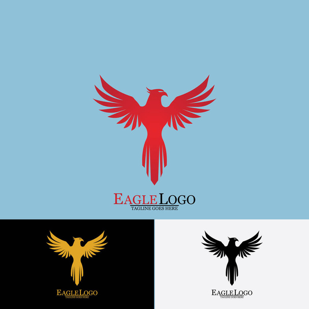 Falcon Eagle Bird Logo Modèle icône vectorielle - Vecteur, image