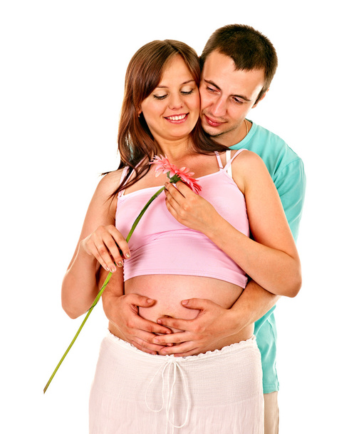 Беременная женщина с мужчиной
 . - Фото, изображение