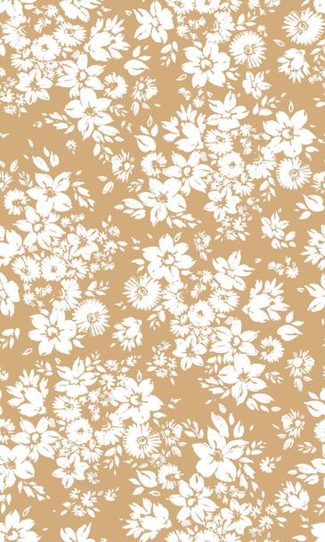 white wild flowers on a beige background - Photo, image