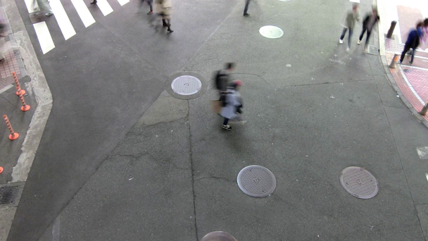 Aerial view of people walking - Footage, Video