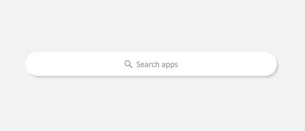 Search Apps Bar Icon UI Vector in Modern Flat Design - Vector, Image