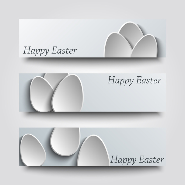 Happy Easter greeting banner. - Vektor, Bild