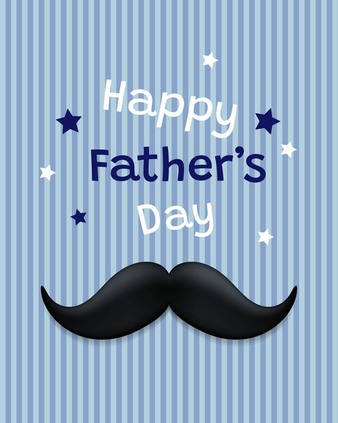 Father's day greeting card. Vector illustration - Vector, afbeelding