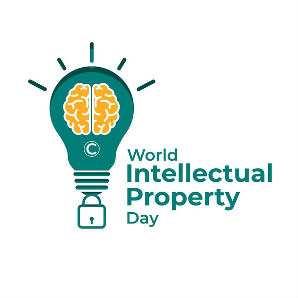 Vector illustration concept of World Intellectual Property Day, 26 Απριλίου. - Διάνυσμα, εικόνα