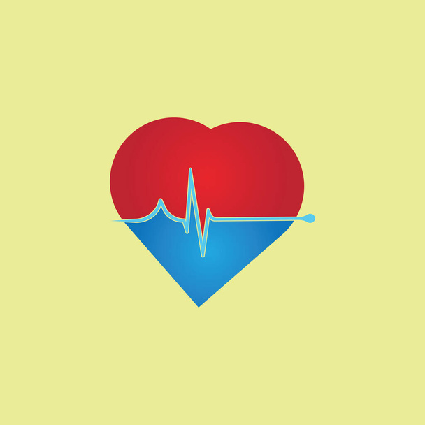 art design health medical heartbeat pulse - Vector, imagen
