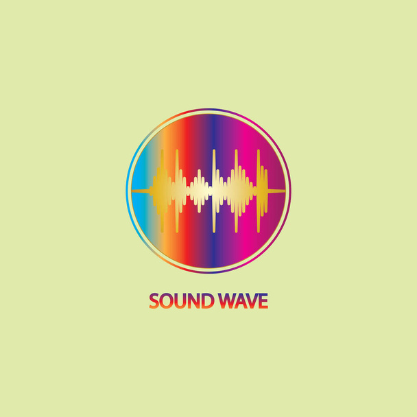 Sonido Wave. Coloridas ondas sonoras para fiestas, DJ, pub, clubs, discotecas. Tecnología de ecualizador de audio. ilustración - Vector, imagen