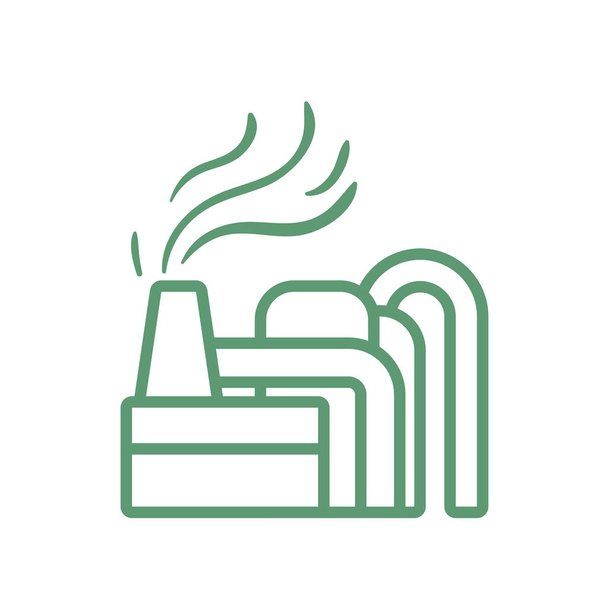Isolated factory icon - Vector, Image
