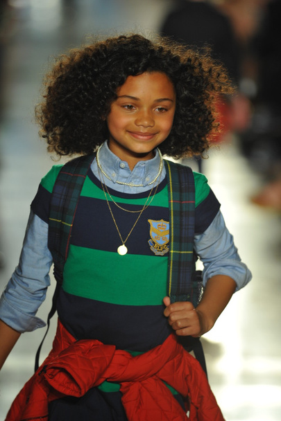Model at Ralph Lauren Children's Fashion Show - Photo, image