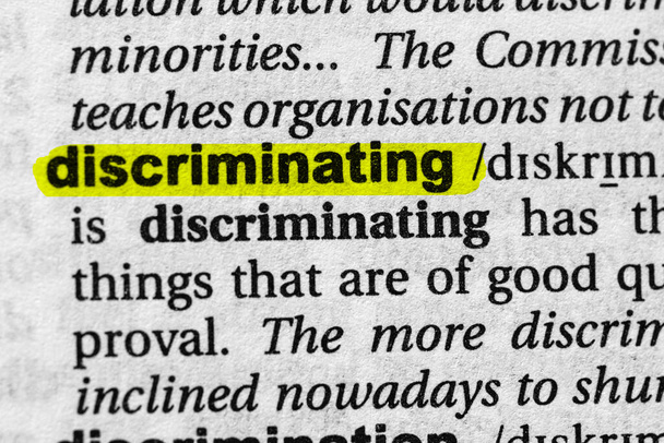 Виділене слово дискримінація поняття і значення
 - Фото, зображення