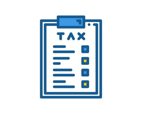 Conjunto de iconos de impuestos, vector  - Vector, Imagen