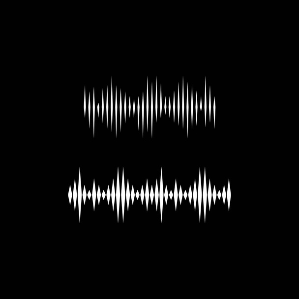 звукові хвилі Векторні ілюстрації шаблон дизайну
 - Вектор, зображення