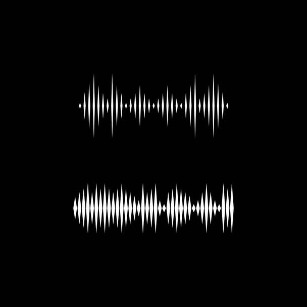 Hanghullámok vektor illusztráció design sablon - Vektor, kép