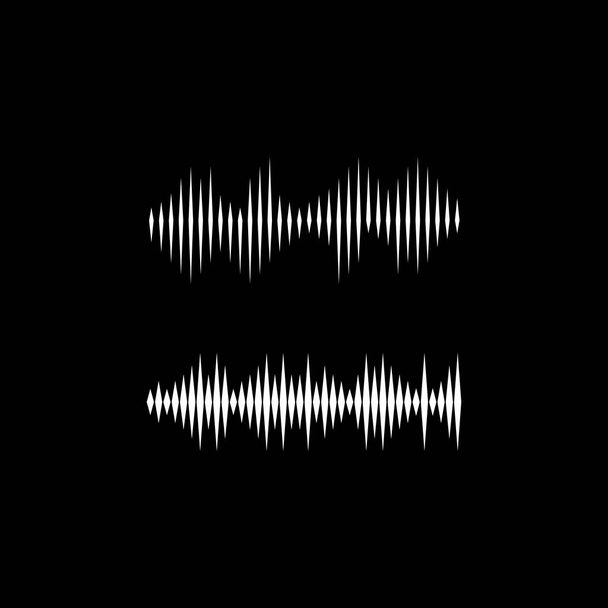 Plantilla de diseño de ilustración de vector de ondas sonoras - Vector, imagen