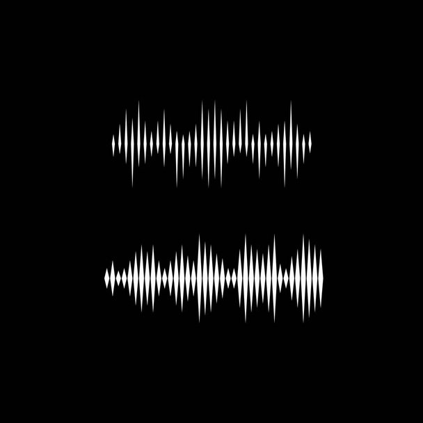 Hanghullámok vektor illusztráció design sablon - Vektor, kép