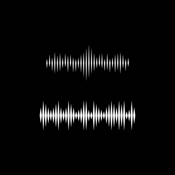 Plantilla de diseño de ilustración de vector de ondas sonoras - Vector, imagen