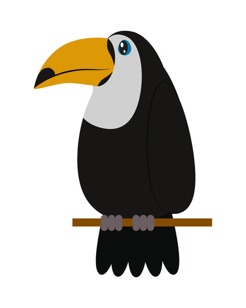 roztomilý toucan ikona - Vektor, obrázek