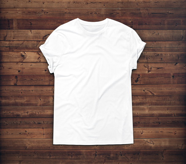 White Blank t-shirt - 写真・画像