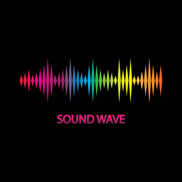 Sound Wave. Colorful sound waves for party, DJ, pub, clubs, discos. Audio equalizer technology. illustration - Vector, Image