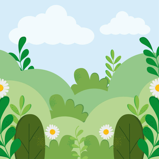 nature and flowers - Vector, Image