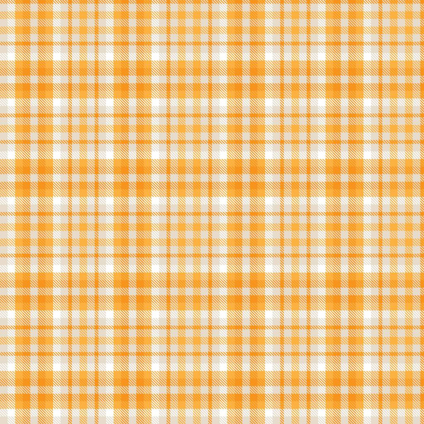 Oranžový Ombre Plaid texturovaný bezešvý vzor vhodný pro módní textil a grafiku - Vektor, obrázek