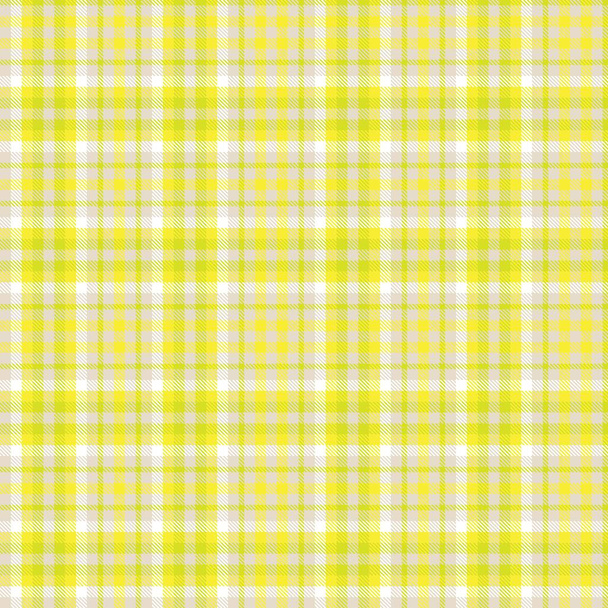 Žlutý Ombre Plaid texturovaný bezešvý vzor vhodný pro módní textil a grafiku - Vektor, obrázek