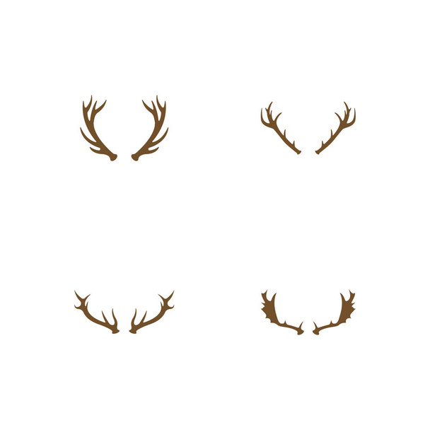 Дизайн логотипа оленьих рогов. - Вектор,изображение