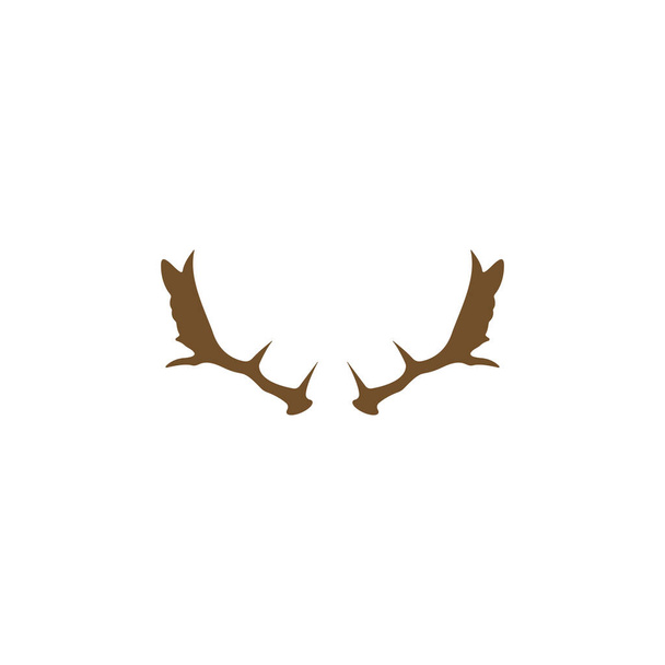 Deer antlers Logo Template Ilustração Design. - Vetor, Imagem