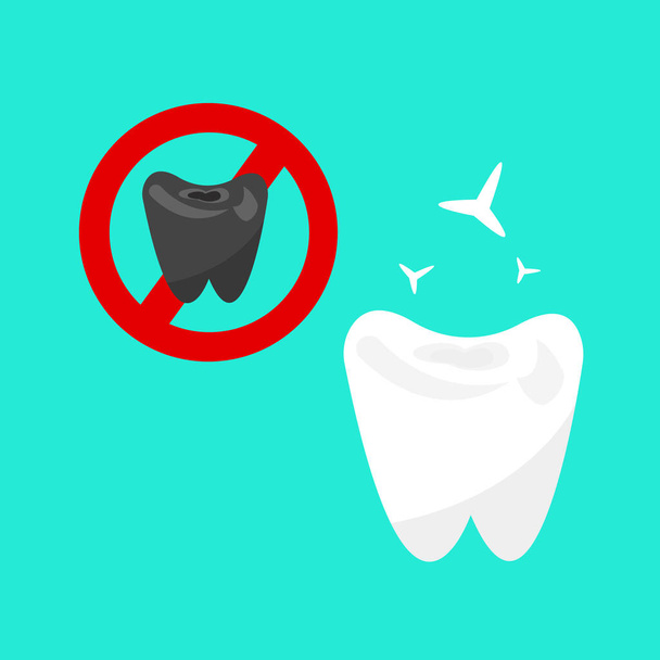  vector illustration of teeth  - Vector, Image